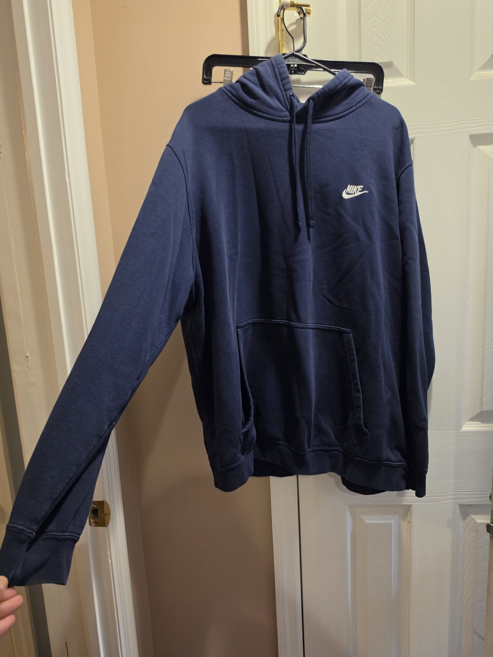 Nike Men's Navy Hooded Pullover Sweatshirt Black Size XXL